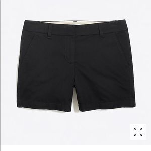 J Crew Black Chino Shorts